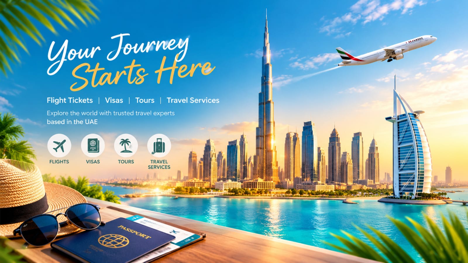 Your Journey Starts Here — Flight Tickets, Visas, Tours and Travel Services in Dubai